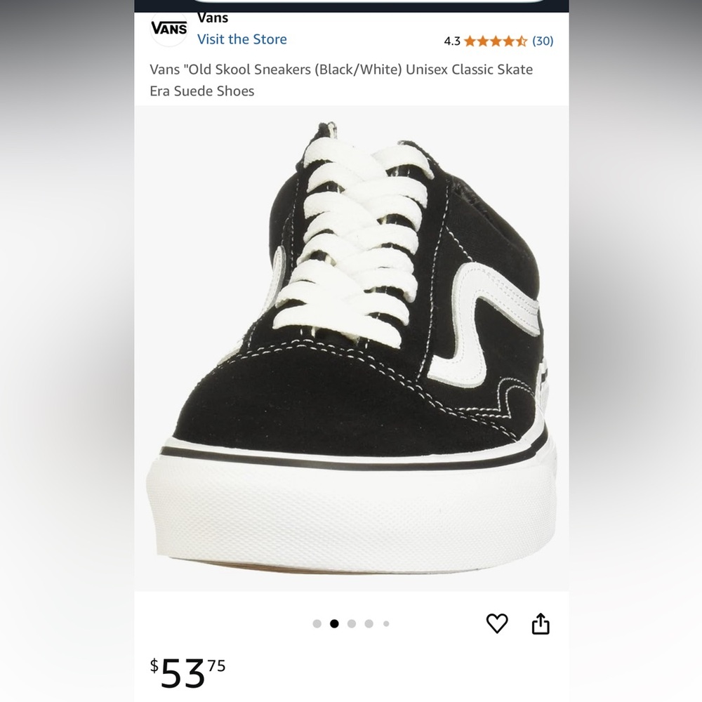 Old skool vans suede and canvas